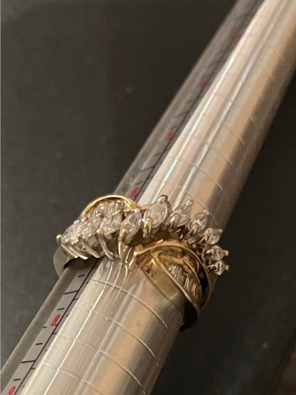 Ring Leaf Cluster Diamond ring - Picture 2 of 7